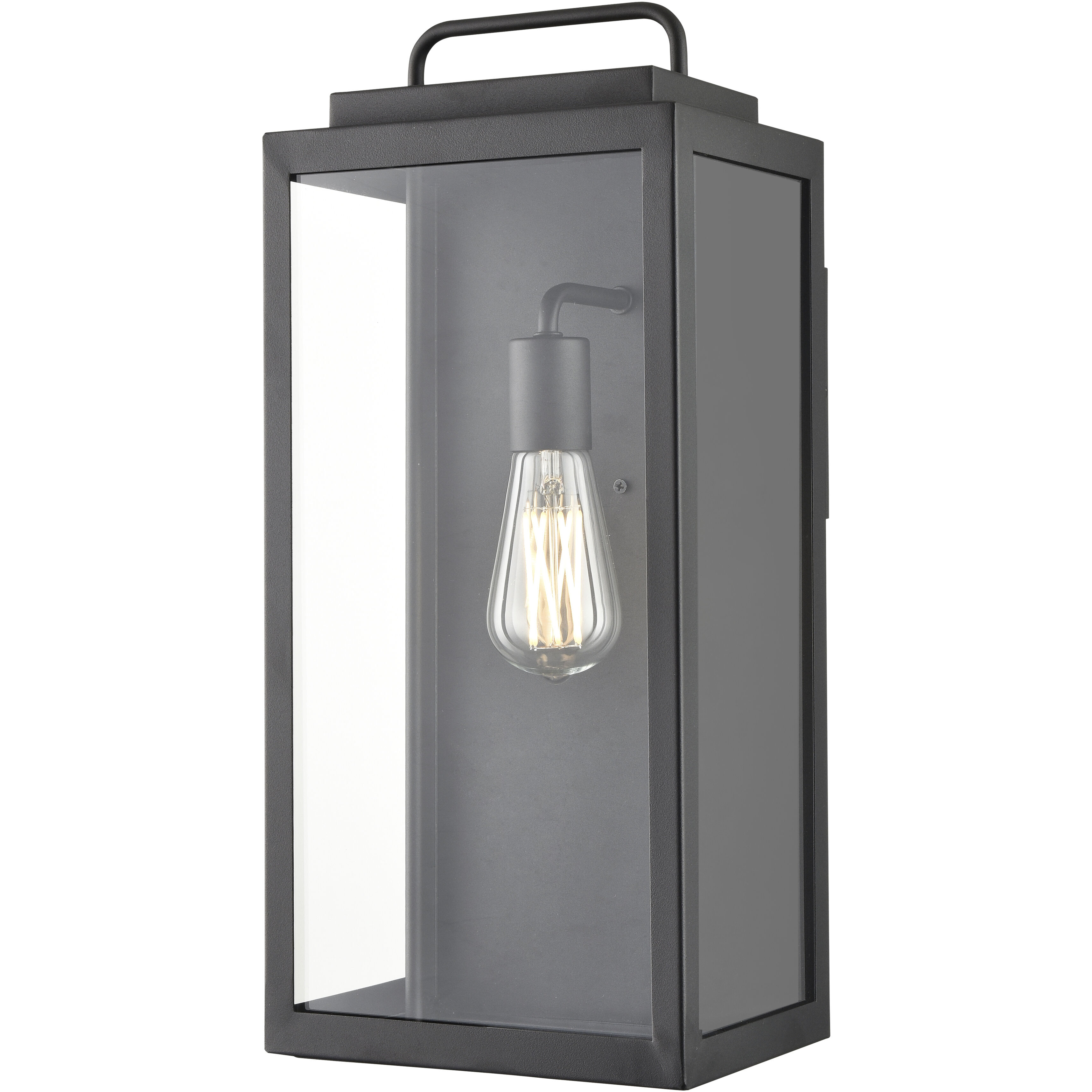 Gallatin 1 Light 19.2 inch Textured Black Outdoor Wall Sconce